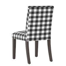 Hendrix Dining Chair Black White Check Cloth Company Outdoor Chaise Lounge Chair Floor Protectors For Chairs Dining Chairs
