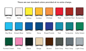 sign color chart pick your lobby sign colors lobby signs