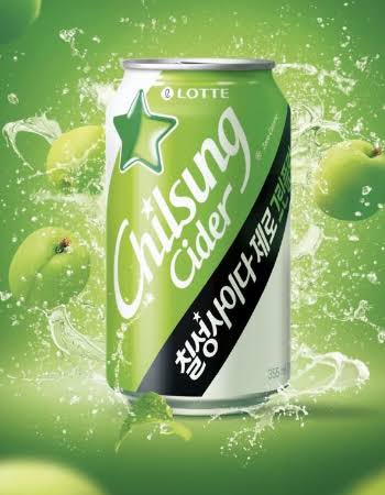 Korean Chilsung Cider Drink Can SKUs