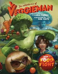 People (usually high schoolers during lunch period) start throwing food not always a case if anthropomorphic food gets into a fight (but sometimes is). The Adventures Of Veggieman Book I Food Fight Mascot Books