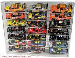 Check out our nascar display case selection for the very best in unique or custom, handmade pieces from our sports collectibles shops. Nascar Diecast Model Car Display Case 21 Car 1 24 Angled Shelves