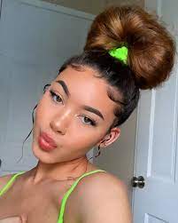This Really Is My New Favorite Color Baddie Hairstyles Natural Hair Styles Bun Hairstyles