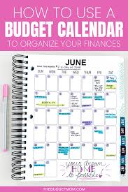 How To Use A Budget Calendar Budget Calendar Budgeting Money Budgeting Finances