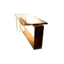 For Sale On 1stdibs An Open Style Copper Steel Construction Encapsulates The Cr Glass Top Dining Table Rectangle Glass Dining Table Vintage Dining Room Table