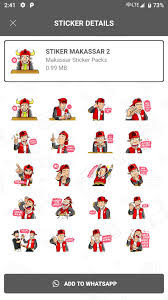 Berikut ini cara membuat stiker whatsapp menggunakan aplikasi tambahan yaitu sticker.ly yg bisa kamu download di playstore.aplikasi ini sangat mudah di gunak. Stiker Makassar Fur Android Apk Herunterladen