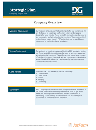 From identifying your brand's core values, to finding your voice, to designing your visual identity, we've assembled all the tools, tips, and templates you need to articulate your brand strategy. Strategic Plan Template Pdf Templates Jotform