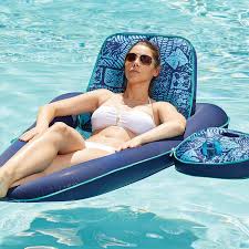 Amazon Com Campania Lounge 3 In 1 Recliner Lounge In Batik By Aqua Leisure Toys Amp Games Pool Float Pool Floats Loungers Inflatable Pool Floats