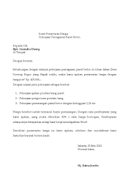 Kami berharap agar penawaran ini dapat. Contoh Surat Penawaran Harga Borongan Bangunan Berbagi Contoh Surat Cute766