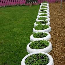 Old Tires Garden How To Make Tire Garden Diy Projects Gardening Design Diy Tire Garden Diy Garden Projects