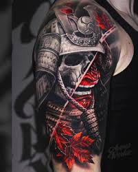 Rate This Skull Tattoo 1 To 100 Japanese Hand Tattoos Samurai Tattoo Warrior Tattoos