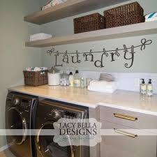 Laundry Vinyl Wall Decal Letters Hanging By Clothes Pins Laundry Room Decor Laundry Room Remodel Laundry Decor