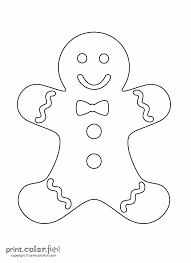 Color the gleeful cookie in this gingerbread man coloring page. Gingerbread Man Coloring Page Print Color Fun Coloring Pages