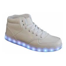 weiss led leuchtende halbhohe schuhe online preisvergleich de led schuhe turnschuhe damen knochelturnschuhe