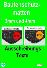 Bautenschutzmatten Dicke 3mm Und 4mm Ausschreibungstext Stelzlager Teichbau Terrassenbelag