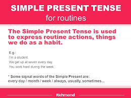 I'm the present simple girl. Simple Present Tense For Routines Ppt Download