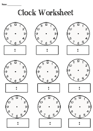 Clock Worksheet Blank Reaching Teachers Clock Worksheets Blank Clock Faces Time Worksheets