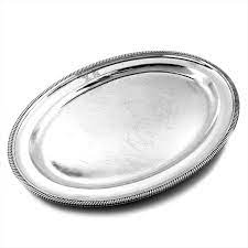 Cheese board, bs bamboo charcuterie platter and serving meat board with speciality 4 piece cheese knife set&sauce dish, fruit food board set for wine, crackers, brie and meat 4.7 out of 5 stars 14 £19.99 £ 19. Antique Georgian Sterling Silver Oval Meat Dish Serving Platter Tray 1806 For Sale At 1stdibs