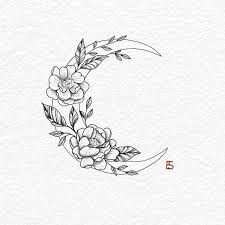 Pin By Fy On F Y Moon Tattoo Designs Floral Tattoo Design Tattoos