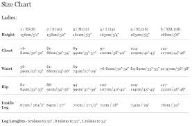 Henri Lloyd Size Guide