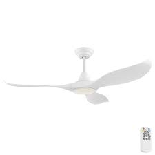 Ceiling fan light kits are a great option for customers needing light in their room as well as a fan. Eglo Noosa Dc Ceiling Fan With Remote Cct Led Light White 52
