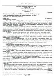 Subiecte bac romana pentru examenul de bacalaureat. Simulare Bac Romana 12 Uman 1 Barem 703x1024 Avantaje Ro De 20 De Ani Pretuieste Femei Ca Tine