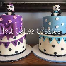 Panda Baby Shower Cake Girl And Boy Panda Baby Shower Cake Baby Shower Cakes Girl Girl Cakes