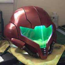 Awesome 3d Printed Samus Aran Helmet From Metroid Printed On Cr 10max Creating 3d Art Has Never Been Any Easier Grab One From Http Samus Metroid 3d Printing