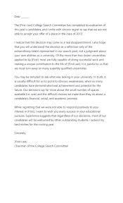 Maybe you would like to learn more about one of these? 34 College Rejection Letter Samples Examples á… Templatelab