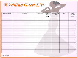 You can think of the guest list manager as a spreadsheet—only better. Free Wedding Guest List Templates Word Excel Wordlayouts