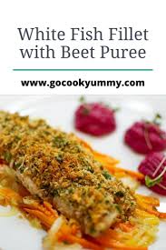 White Fish Fillet With Beet Puree Recipe In 2020 Italian Fish Recipes Fresh Fish Recipes Italian Seafood Recipes