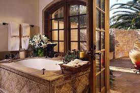 Ambesonne tuscan shower curtain, medieval facade rustic wooden door brick wall in small village, cloth fabric bathroom decor set with hooks, 75 long, cinnamon tan 4.7 out of 5 stars 10 $34.99 $ 34. Tuscan Bathroom Design Ideas
