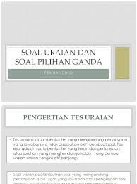 Trakea dan alveolus ditunjukkan oleh gambar nomor …. Soal Uraian Dan Soal Pilihan Ganda