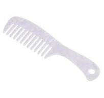 Unique Bargains 1 Pcs Hair Comb Wide Tooth Anti-Static for Curly Hair  Detangling Comb Easy Detangling Wet and Dry White