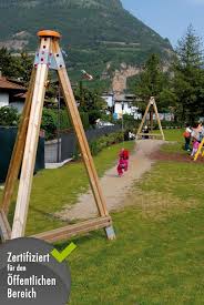 Dreibeinige Seilbahn Holz Haus De Seilbahn Haus De Garten
