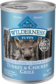Blue Buffalo Wilderness Turkey Chicken Grill Grain Free Puppy Canned Dog Food 12 5 Oz Case Of 12
