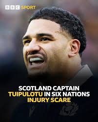 Scotland captain Sione Tuipulotu's participation in the Six Nations has  been cast into doubt after he was injured in training with Glasgow Warriors  🏉