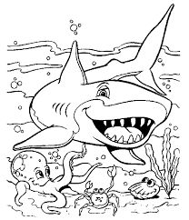 Cartoon shark surfing vectors (336). Shark Coloring Pages Free Printable Coloring Pages For Kids