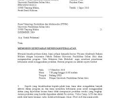 Mengapa perlu menggunakan surat permohonan? Surat Rasmi Permohonan Menggunakan Padang