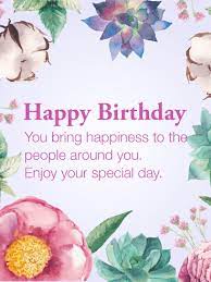 Happy birthday card greeting card. Happiness To The People Happy Birthday Card Birthday Greeting Cards By Davia