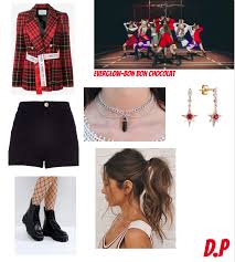 Everglow Bon Bon Chocolat Roupas Kpop Moda Feminina Roupas