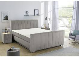Boxspring Diana 2xfirm 180x200cm Stof Grijs Boxsprings Weba Meubelen Matras Veren Grijs Traagschuim