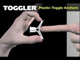 Drill a hole, if necessary. Plastic Toggle Anchors Youtube