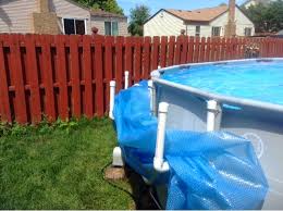 love of lilacs pvc solar cover holder bache piscine decorer piscine hors sol accessoires de piscine
