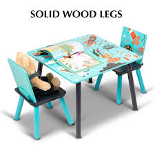 Crafted from durable wood and available in your choice of rich finishes,. Buy Little Explorer Kids Table Chair Set Blue Online In Uae Sharaf Dg