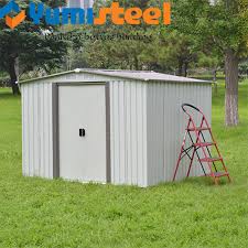 What are some useful features available for large workshop sheds? China Wholesale Movable Outdoor Storage Shed Garden Tool House For Sale China Fashion Steel Shed Low Cost Garden Shed