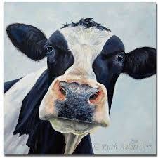 Black And White Cow Framed Pictures Image Result For Simple Cow Face Tongue Black And White Cow On Canvas Cow Canvas Cow Art Cow Painting