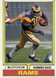 Lawrence Mccutcheon Los Angeles Rams Nfl Football Teams Nfl Football Players Topps Football Cards
