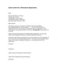 Relocation Cover Letter Sample Free Cprc