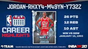 Hello everyone, welcome to nba 2k myteam. Nba 2k21 Myteam On Twitter Career Highlights Locker Code This New Locker Code Series Will Highlight Special Moments From The Past First Up None Other Than The Use This Code