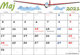 Awal pergantian tahun baru biasanya selalu di iringi dengan pergantian kalender dari tahun lama ke tahun baru. Kalender Maj 2021 Printervenlig Gratis Printable Pdf
